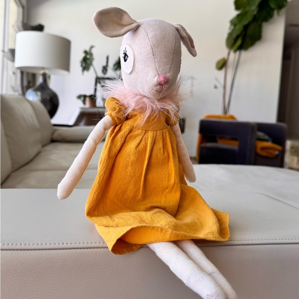 Mon Ami Marigold Bambi Doe Dear In Gold Dress Stuffed Animal Plush